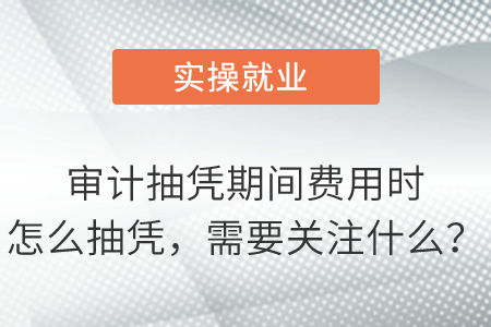 審計抽憑期間費用時怎么抽憑,需要關注什么