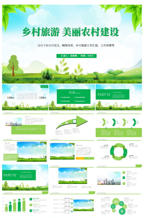鄉(xiāng)村旅游工作匯報(bào)工作部署ppt模板 ppt
